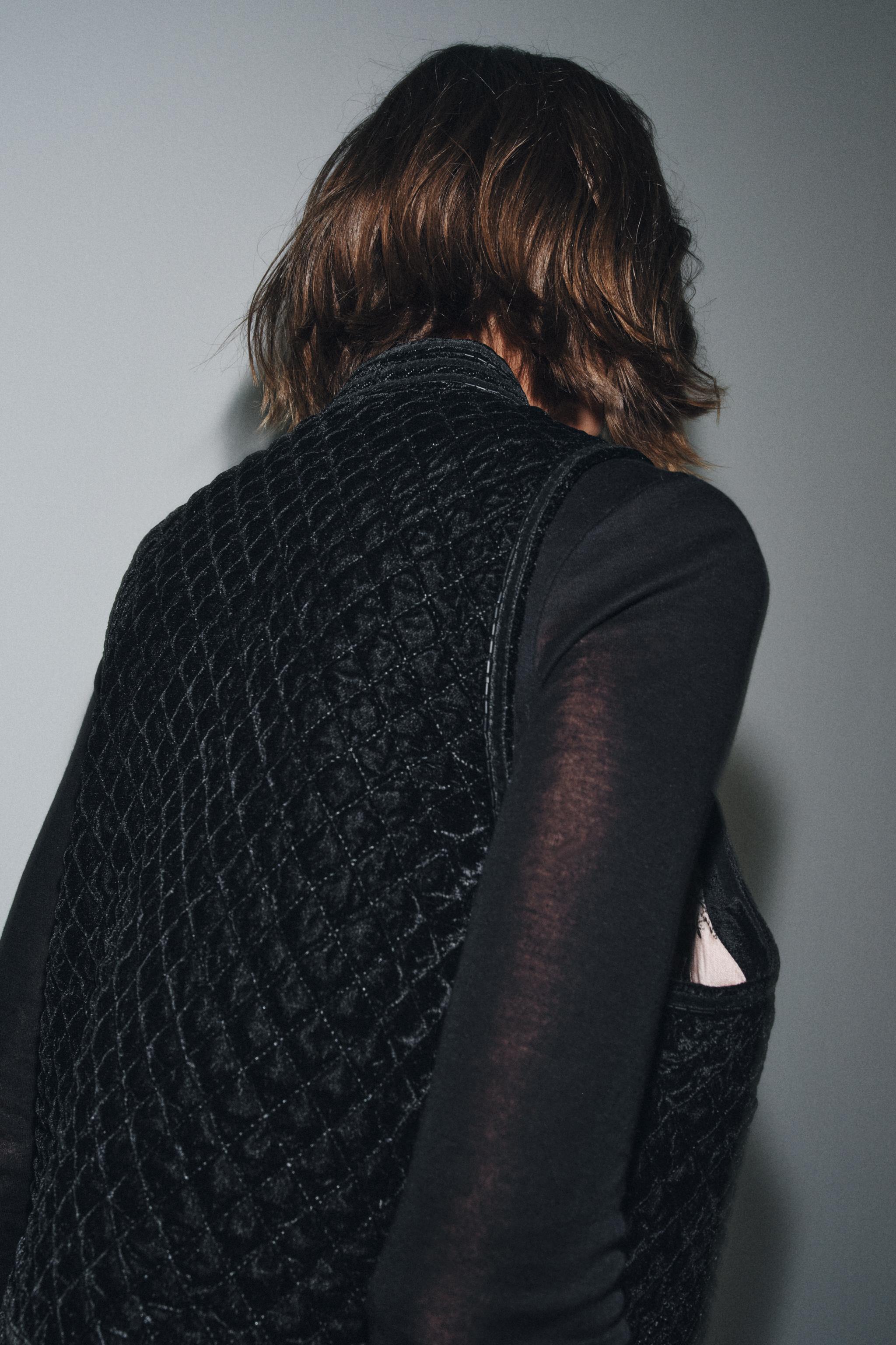 GILET EN VELOURS BRODÉ ZW COLLECTION LIMITED EDITION